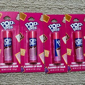 4 Pop Tarts Frosted Cherry Flavored Lip Balms Bundle